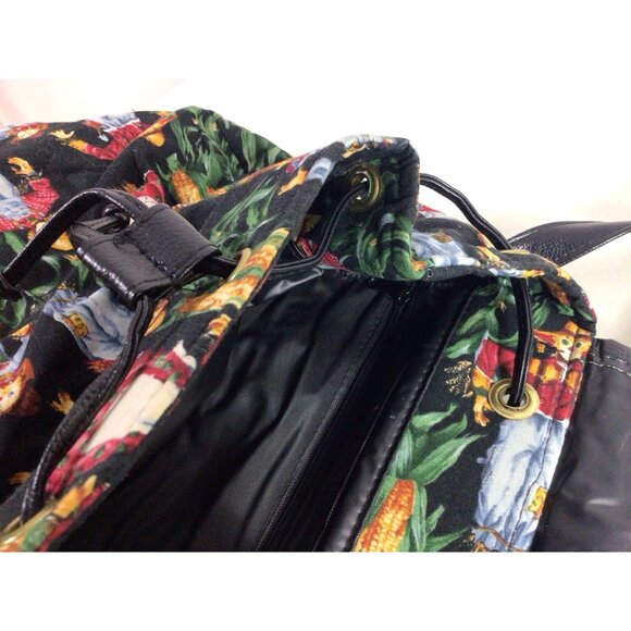 Scarecrow Retro Backpack Bag Inside Pocket - Picture 6 of 7